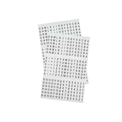 Klein Tools 56253 Wire Marker Book, Black Letters, Numbers, and Symbols 3