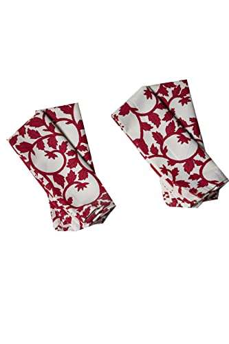 CONTRAST LIVING Parwoti Hand Block Printed Kitchen Towel/Dish Towel/Hand Towel Multi Color Set of 3 Pcs 4