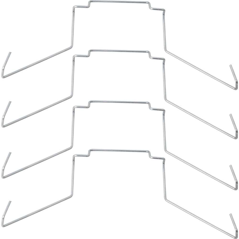 JJHXSM 4PCS Silver Stainless Steel CPU Cooler Fan Fixing Hook Computer Cooling Accessories 12cm/4.72inch Snap Fastener 1