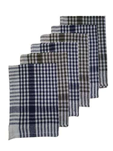 Cotton Kitchen Cleaning Towel (1 Set of 12 Pcs) Size - 59 X 38 cm, Multicolor