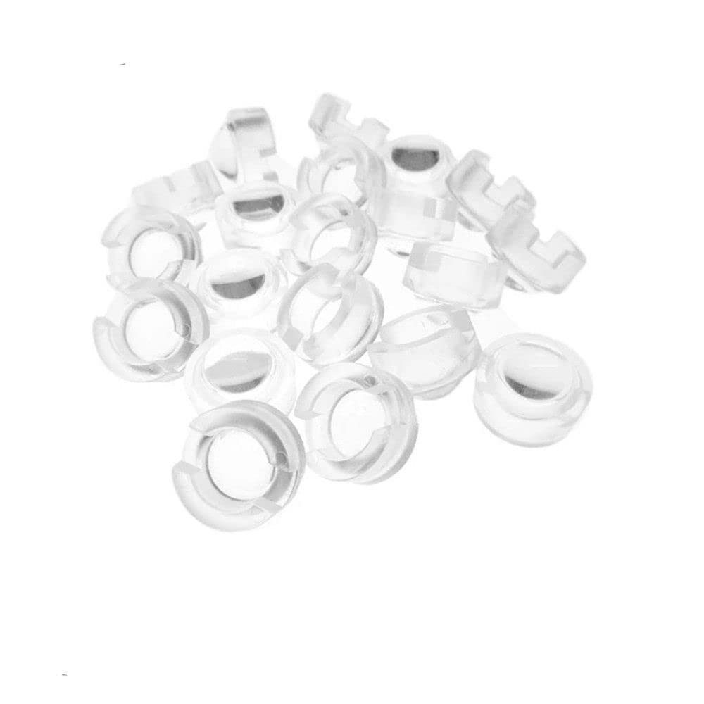 MinLia 10 Pcs LED Light 1W 3W 13mm Lens for IR CCTV Collimator Lens Reflector Acrylic Lens with Holder Reflector Collimator(45 Degree) 1