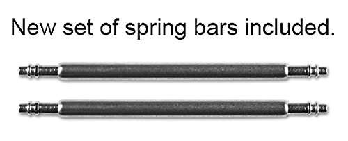 deBeer 22mm Oyster Style Divers Clasp Rubber Replacement Watch Band - Black 3