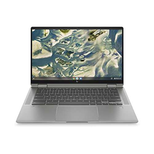 HP Chromebook x360 11th Gen Intel Core i3 14-inch (35.6 cms) FHD, IPS, Micro-Edge, Corning Gorilla Glass Touchscreen Laptop(8GB/256GB SSD/B&O Audio/FPR/Chrome OS/Mineral Silver/1.52 kg), 14c-cc0009TU