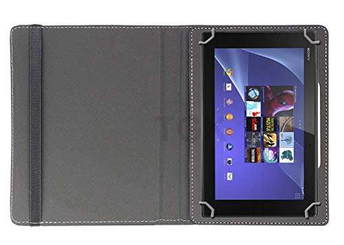 TGK Rotating Cover for Sony Xperia Z2 4G LTE Tablet 10.1-Inch (Black) 360 Degree Leather Rotary Swivel Stand Case 4