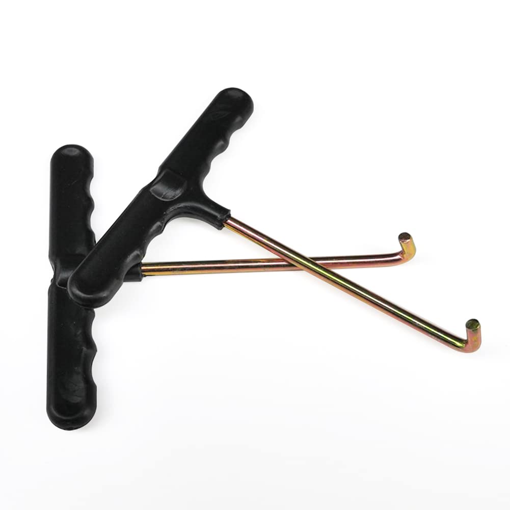 4pcs Shoe Lace Tightner, Stainless Steel Hockey Skate Lace Tightener Shoe Lace Puller Ice Roller Skate Tool for Ice-Skates Figure-Skates Trampoline Accessories Spring Pull(4pcs/set)(size:4pcs/set) 5