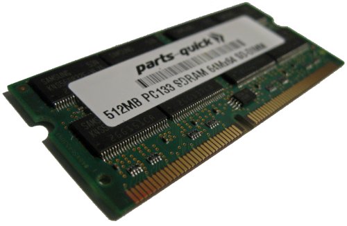 512MB PC133 SDRAM 144 pin SO-DIMM Notebook Memory RAM for Gateway 9550se, 9550se Deluxe, 9550xl, 9550xl Deluxe, 955ls, 955ls Deluxe (PARTS-QUICK Brand)