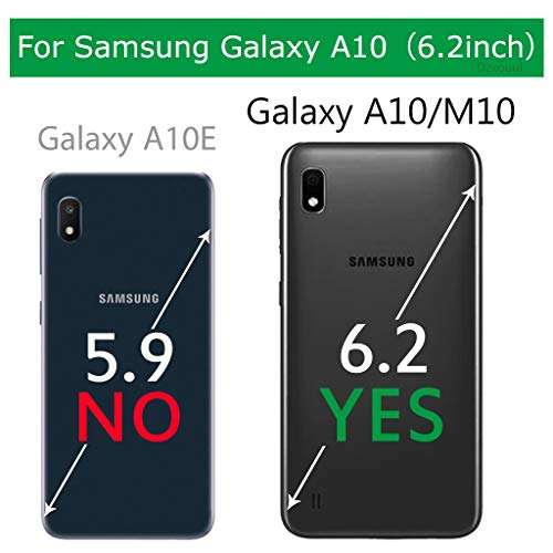 Dzxouui for Galaxy A10 Case,Durable Light Shockproof Cover Protective Phone Case for Samsung Galaxy A10(DC-Black)(6.2inch) 2