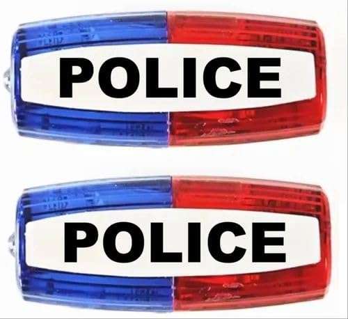 Shoulder Light Police LED Flashing Warning Shoulder Light Safety Clip lamp with Flashlight Lighting Function for Outdoor Rescue,Traffic Guidance,Security patrols,Cycling,Night Run 1ps 1