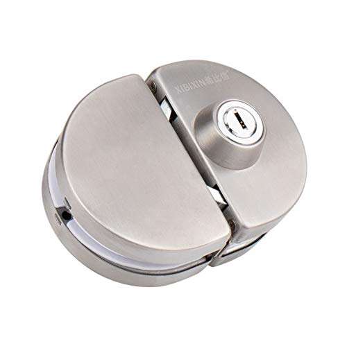 NUZAMAS Double Glass Door Lock 304 Stainless Steel, Both Sides Open Frameless Door Hasps for 10-12mm Thickness Glass, Home Office Hotel Furniture Hardware 6