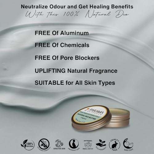 Parama Naturals Natural Deo Butter 31g |aluminium free deodorant| for sensitive skin| all day long odor protection| for women and men| 4