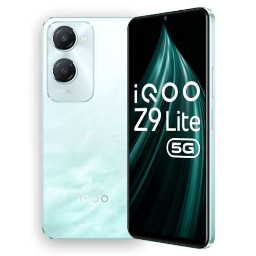 iQOO Z9 Lite 5G (Aqua Flow, 6GB RAM, 128GB Storage) | Dimensity 6300 5G | 50MP Sony AI Camera | Charger in The Box 1