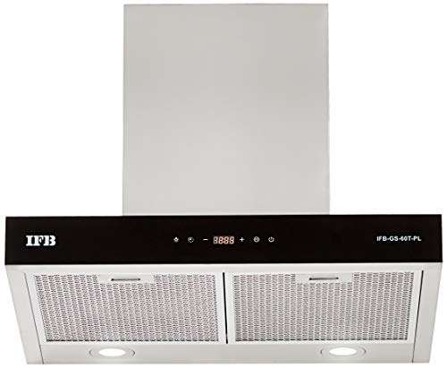 IFB 60cm 1050 m3/hr Chimney (GS-60T-PL, 2 Cassette Filters, Touch Control, Silver) 1