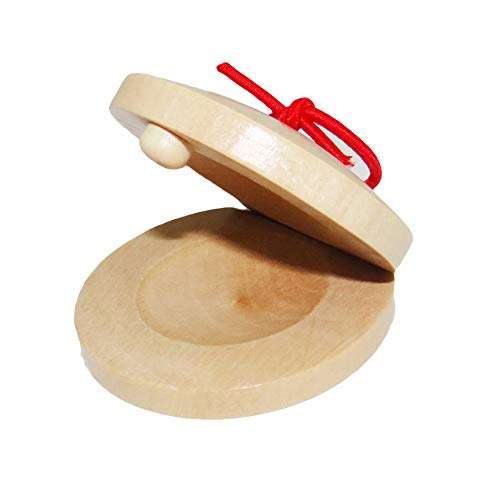 Castanet Toy, Woo-den Castanet Clapper Percussion Musical Instrument Education Kids Toy Gift Wood Color One Size 1