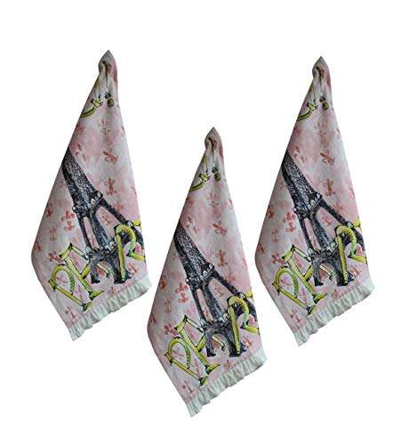 Kitchen Towels - Set of 3 Ultra Absorbent and Fast Drying Professional Grade Cotton Dishcloths for Everyday Cooking Baking - 45x70 Cms 1