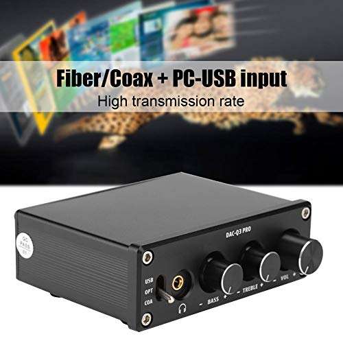 Digital to Analog Audio Converter, SPDIF TOSLINK Optical Fiber/Coaxial to Analog L/R + 3.5mm Jack Stereo Adapter DAC Decoder for, for for -ray Player HDTV DVD 2