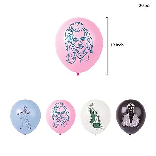 Harry styles birthday decorations, harry styles party decorations Set includes happy birthday banner, harry styles cake toppers,birthday harry styles balloons for harry styles decorations party 4