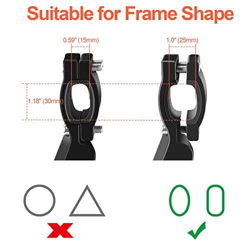 DIRZA Bike Kickstand Adjustable Alloy Bicycle Kickstand for 22"/24"/26" Mountain Bike Road Bike 4