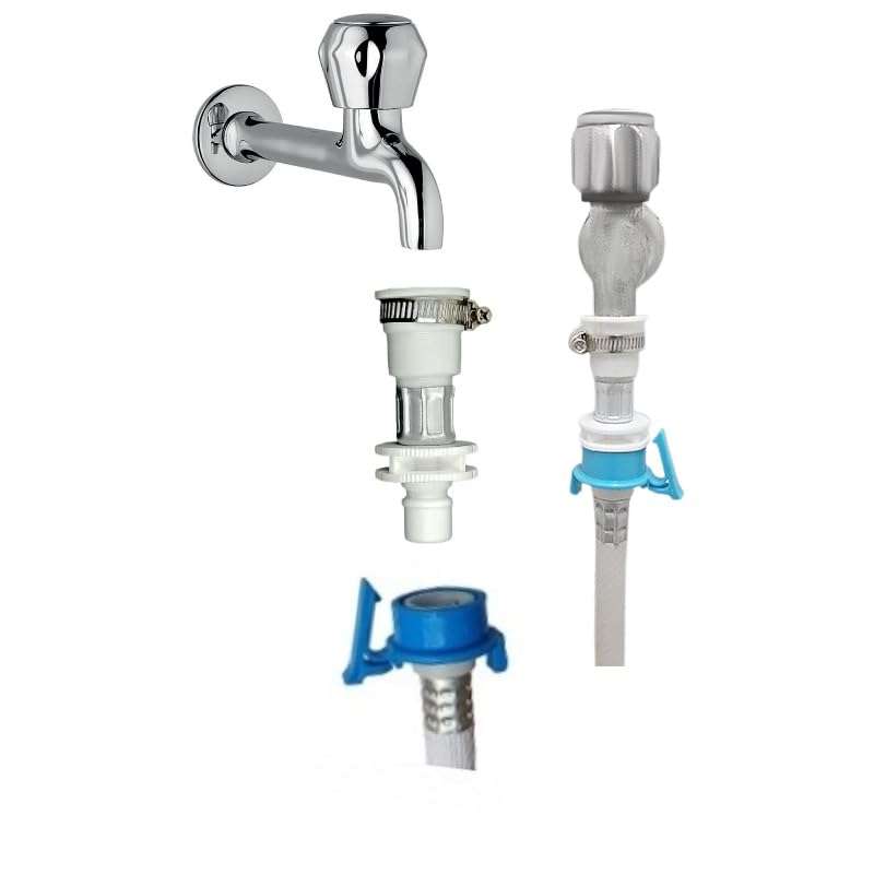 Fully Automatic Washing Machine Tap Adapter - Durable Water Pipe Connector, Easy Install - White 3