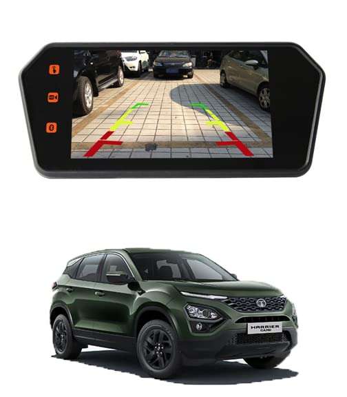 RKPSP 7inch/12V Full HD/Touch Screen MP5 Rearview Mirror Screen with 1080P Video Player/FM/USB Port/TF Card Port Screen for Harrier Camo-2020 1