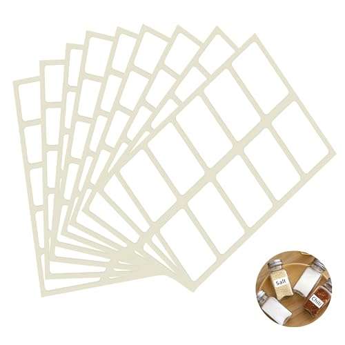 GLUN 200 Labels Sticker Non-Tearable White Vinyl Glossy Label, 25 X 50 Mm Size Printable Label Pack of 200 Stickers 1