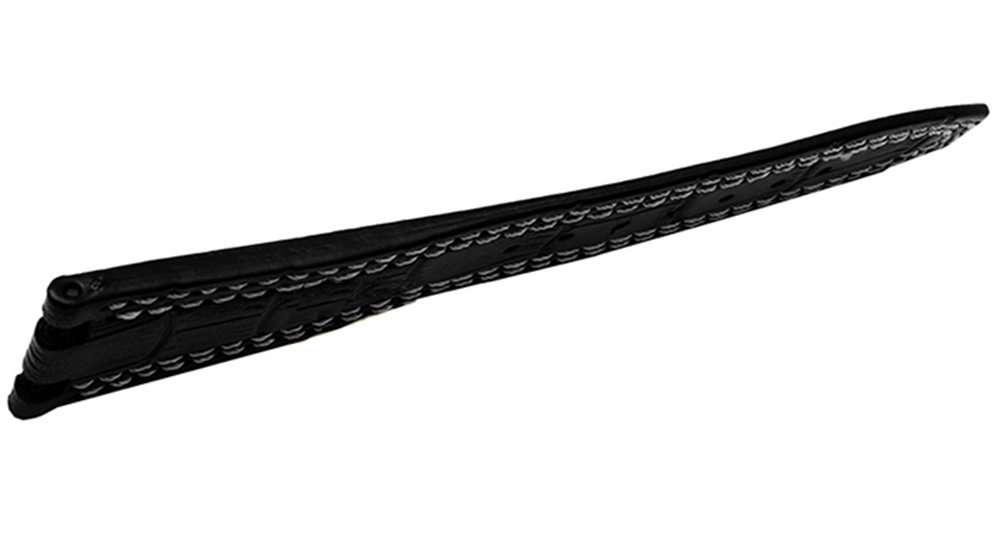 Black 28mm AP Leather Watch Band Strap Fits for Audemars Piguet Royal Oak Offshore (Black (White line)) 2