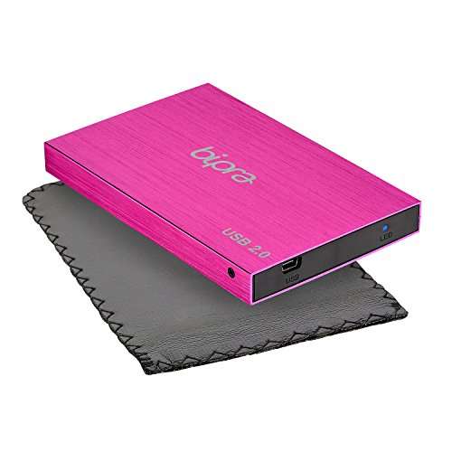 BIPRA 200Gb 200 Gb 2.5 USB 2.0 External Pocket Slim Hard Drive - Sweet Pink - Ntfs (200Gb) 5