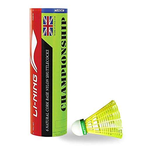 Li-Ning Shuttle-Championship(YM) Championship Nylon Shuttlecocks (Yellow)