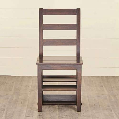 Home Centre Delta Convertible Ladder Chair, Rich Brown, 16 * 18 * 36 Inches (DL-14650) 2
