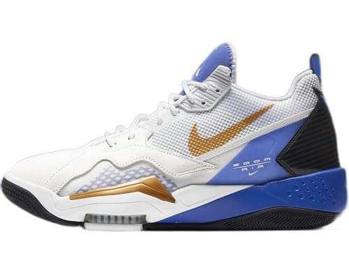 Jordan Nike Zoom '92 Men's Basketball Shoes (White/Mettalic Gold, US Footwear Size System, Adult, Men, Numeric, Medium, 8.5)