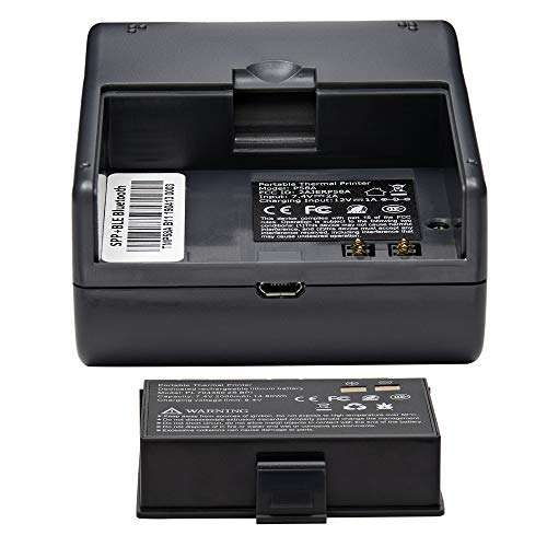 Affordable TMP58A Thermal Printer with Pouch – Mobile Pocket Bluetooth Printer – 2 Inch 40mm Paper Portable Receipt Printer – Easy to Carry Pocket Size Dimensions – Micro USB Port and Manual Cutter 3