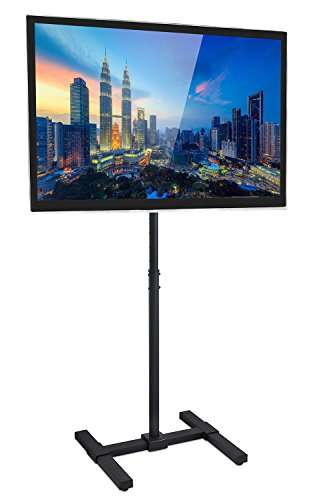 Mount-It! Portable TV Floor Stand | Universal Pedestal for 13-42 Inch TVs and Monitors | Height Adjustable 29.5-52 Inches | VESA up to 200x200 mm | Lightweight Indoor & Outdoor TV Mount with Tilt 1