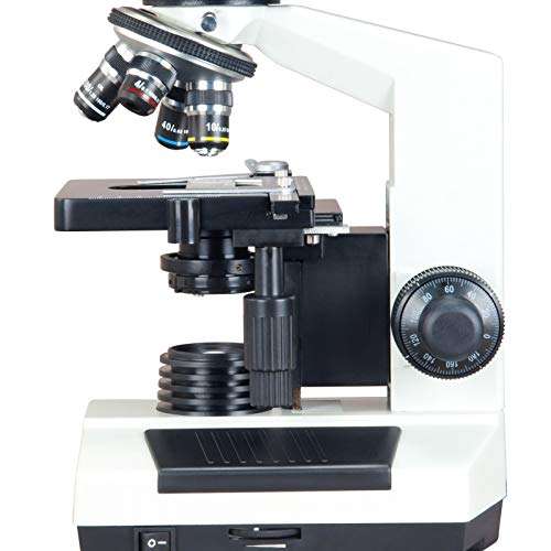 OMAX 40X-2000X Digital Binocular Compound Microscope with Built-in 3.0MP USB Camera and Vinyl Carrying Case and 100 Pieces Glass Slides and Covers 6