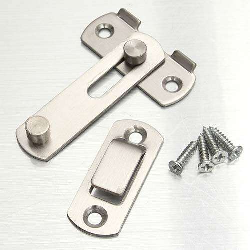 Polytree Door Security Latch Lock, Home Gate Safety Security Guard Stainless Steel Door Window Bolt Slide Lock 5