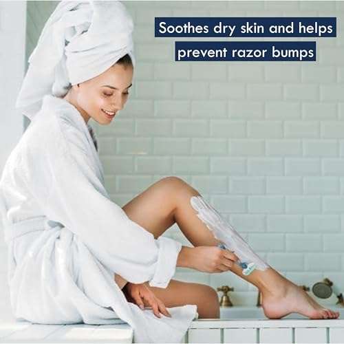 Aveeno Therapeutic Shave Gel with Oat and Vitamin E to Help Prevent Razor Bumps, Soothes Dry Skin and Provides a Close, Smooth Shave with Less Irritation, Fragrance-Free, 7 oz 5