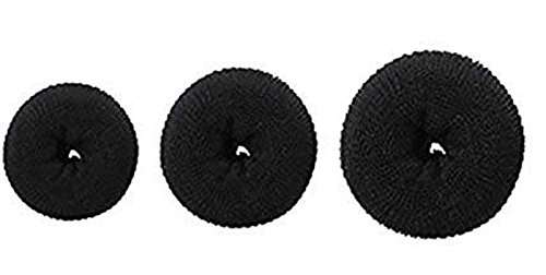 Fok Combo Pack Of 13Pc Hair Accessories, Set Of 3Pc Hair Puff Up Volumizer Donut Bun Puff Maker 3 Sizes Puff Styler + Set Of 10Pc Foam Hair Roller Sticks 2