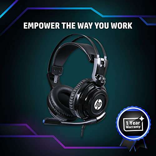 HP H200Gs Wired Gaming Over Ear Headphones with Mic, Lightweight Design, Soft Adaptive Suspension Headband with USB7.1 Output, 7.1 Stereo Surround Sound/1 Year RTB Warranty (8AA07AA) 3