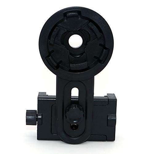 Set of 2 NUZAMAS Mobile Phone Adapters, Holders, Universal Mount for Telescope, Adjustable, Compatible with 26.4-46.4mm Binocular Monocular Spotting Scope 5