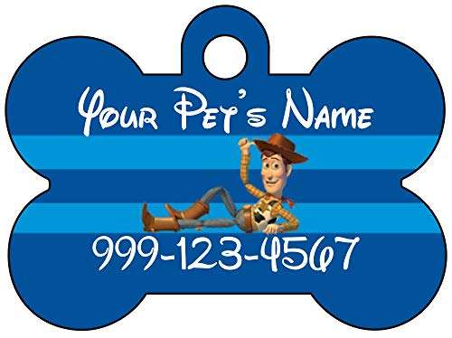 Toy Story Woody Custom Pet Id Dog Tag Personalized w/ Name & Number