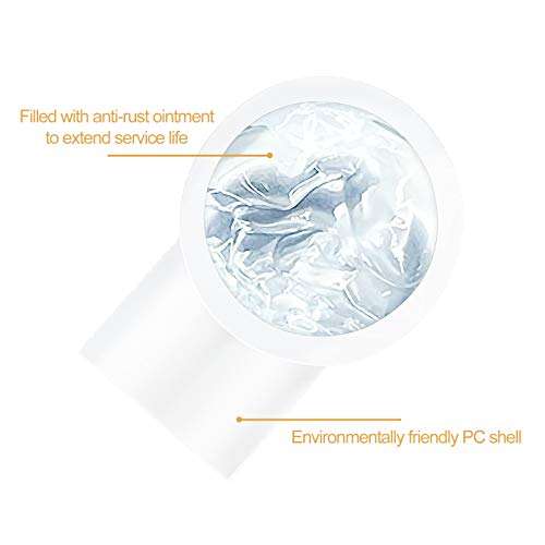 200 Pack UY Wire Connector Uvital Waterproof Clear Button Telephone Wire Connectors UY Butt Splice Connector Network Cable Terminals (K2) 3