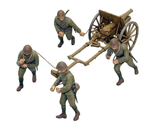 Fine Molds IJA Type 41 Mountain Gun Mountain Artillery Kit, 75mm, 1:35 Scale 1