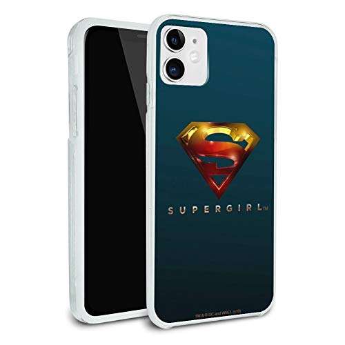 Supergirl TV Series Logo Protective Slim Fit Hybrid Rubber Bumper Case Fits Apple iPhone 8, 8 Plus, X, 11, 11 Pro,11 Pro Max 1