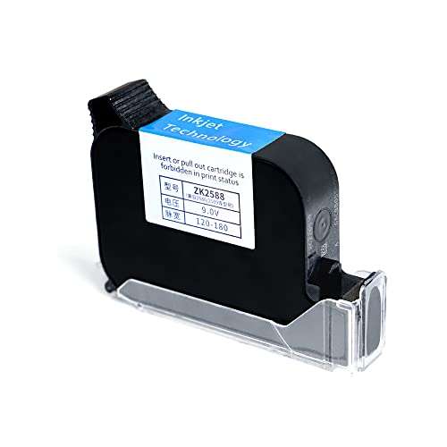 FASTTOBUY Handheld Ink Cartridge Replacement 42ml Durable Non-Quick Dry Ink Cartridge for Portable Inkjet Printer Jet Printer (Black) 1