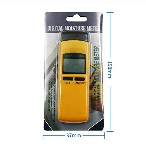 WZCUICAN Moisture Meters 4Pins Wood Moisture Meter Tree Digital Bamboo Paper Meter Tester Tree Detector Humidity Tester Timber Damp Detector 3