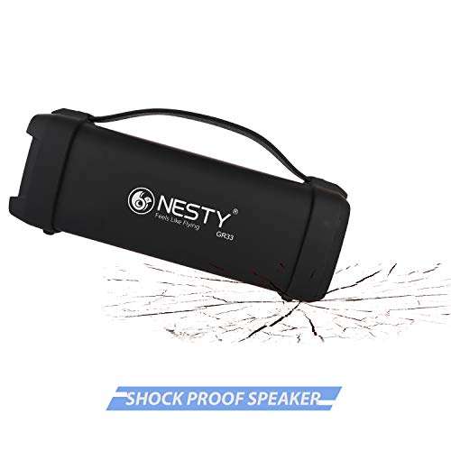 Nesty GR33 10 Watts Bluetooth Portable Speakers (Black and Silver) 4