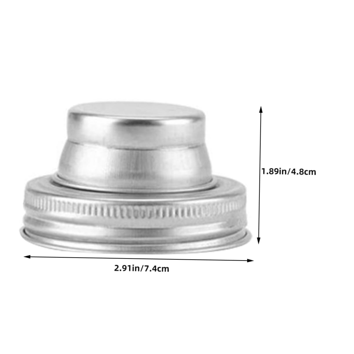 Veemoon 2Pcs Stainless Steel Mason Jar Shaker Lids for Salt Dispenser Regular Mouth Canning Jar Caps for Cocktails and Seasoning 3