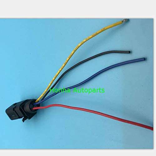 Davitu Cables, Adapters & Sockets - 100PCS/lots 6-way 6 PIN Connector Wire Pigtail for A3 A4 A5 A6 A7 A8 Q3 Q5 Q7 RS6 3B0973813 3B0 973 813 - (Color Name: 100 pcs) 3