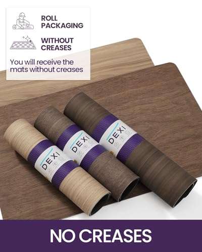 DEXI Quick Dry Bath Mat, Non Slip Ultra Thin Super Absorbent Bathroom Mat, Wooden Print Bath Rugs Washable Shower Rugs for Bathroom Floor, Bathtub Side, Shower Room, 17"x43" 6