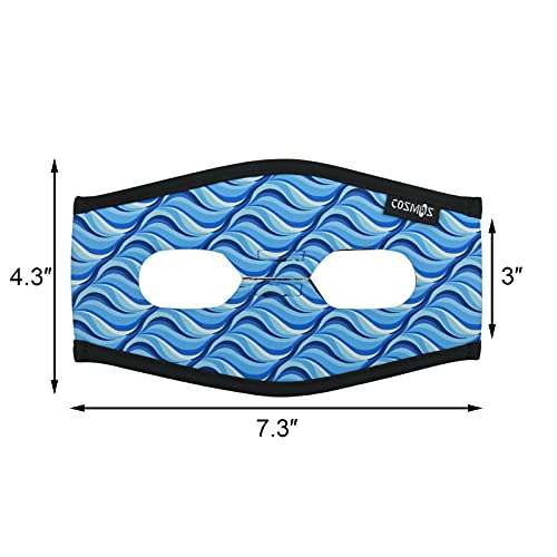 Cosmos 2 Pcs Diving Mask Strap Cover, Neoprene Swim Mask Slap Strap Cover Hair Protector for Dive and Snorkel Mask 3