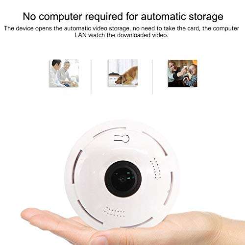 KINGONE Ruijuxin 360 Degrees Fisheye Panoramic WiFi Camera 960P Plate Monitoring Camera Without Memory 5