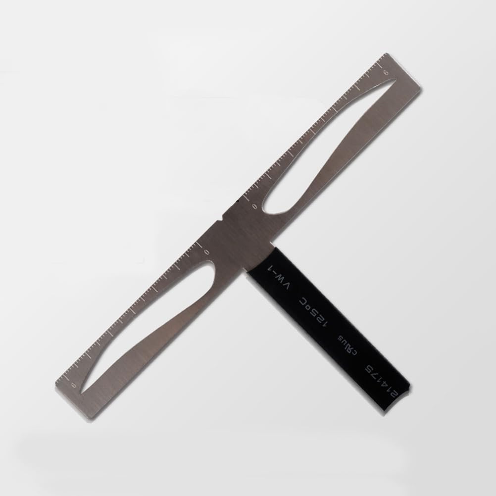 POPETPOP Reusable Eyebrow Ruler Stencil Kit Three-point Positioning Tool for Symmetrical Brow Measurement Drawing Beginners and Makeup Artists Portable Brow Shaper 5